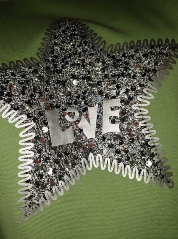 Blouse sweat manches courtes "Love" - Image 2