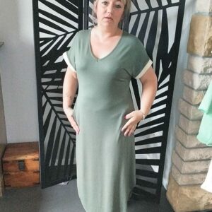 Robe longue fendue