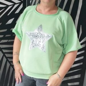Blouse sweat manches courtes "Love"