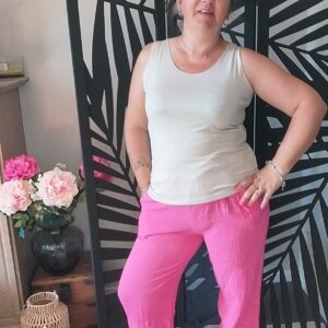 Pantalon en gaze de coton