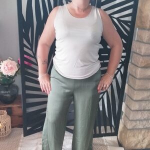 Pantalon imitation soie