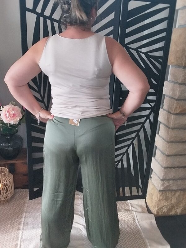 Pantalon imitation soie - Image 3
