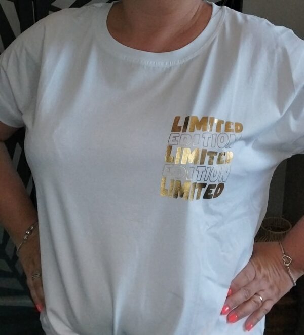 Tee-shirt "limited edition" imprimé dos