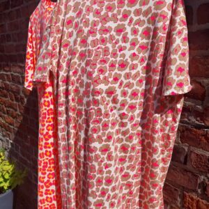 Robe fluo léopard
