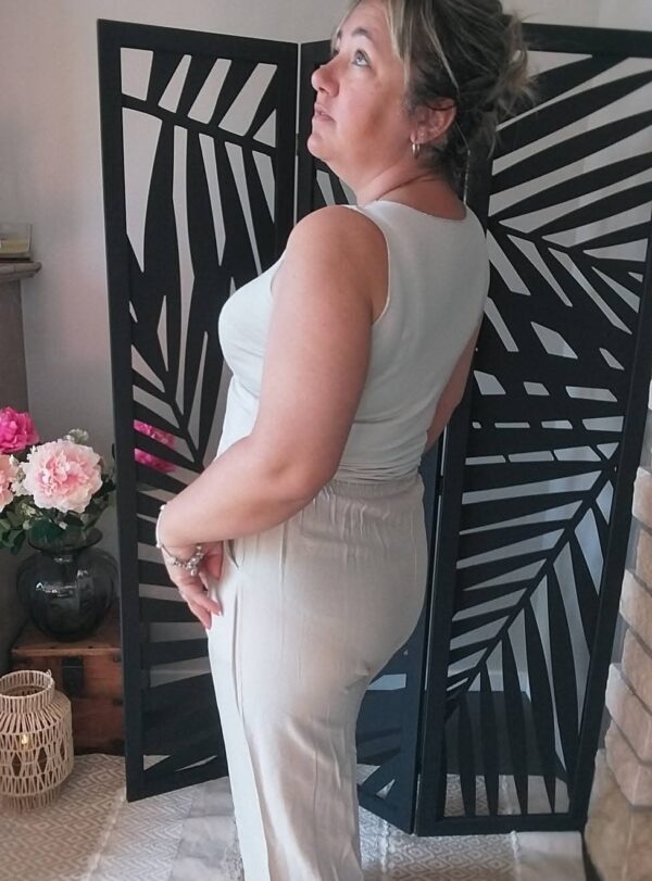 Pantalon imitation lin - Image 2