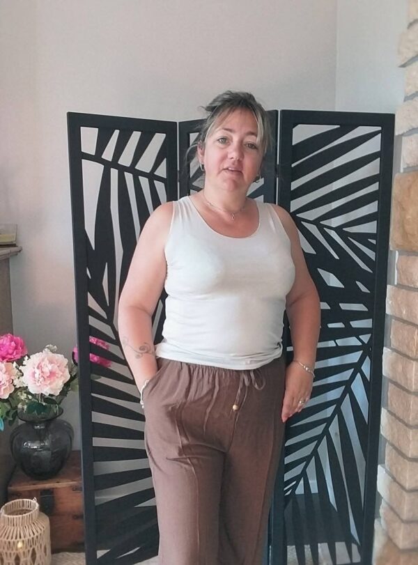 Pantalon imitation lin - Image 3