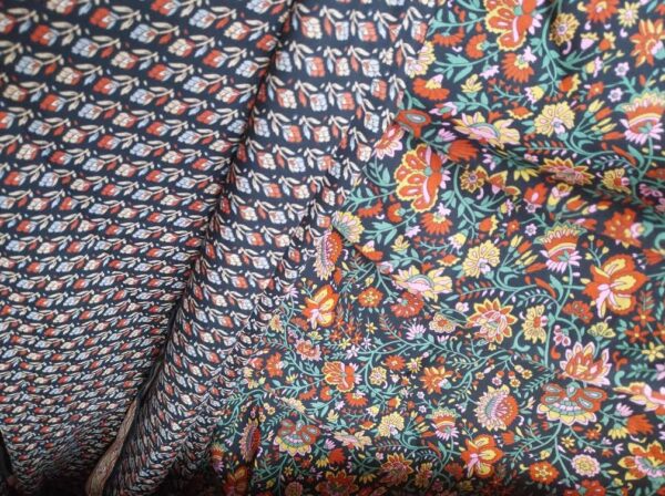 Jupe portefeuille fleurs orange - Image 6